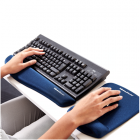 Repose poignet clavier PlushTouch - Bleu