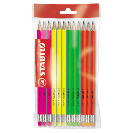 1 crayon graphite STABILO GREENgraph bout gomme HB - BuroStock Guadeloupe