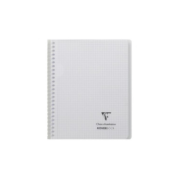 Koverbook reliure intégrale enveloppante polypro transparent 17x22cm 160p Q.5x5