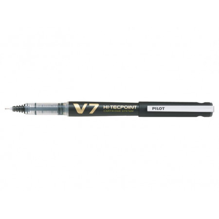 ROLLER ENCRE LIQUIDE - HI-TECPOINT V5/V7 - 0,7mm - EPAISSEUR DE TRAIT - NOIR