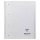 Koverbook reliure intégrale enveloppante polypro transparent 22,5x29,7cm 160p séyès perfo. 4 trous coloris assortis