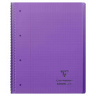 Koverbook reliure intégrale enveloppante polypro transparent 22,5x29,7cm 160p séyès perfo. 4 trous coloris assortis