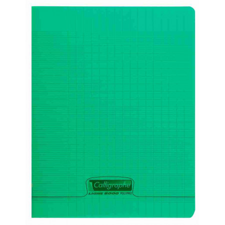 Cahier piqué Calligraphe 8000 24x32cm 48 pages Séyès Vert