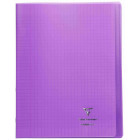 Koverbook piqué polypro transparent 9 couleurs ass. 24x32cm 96p séyès