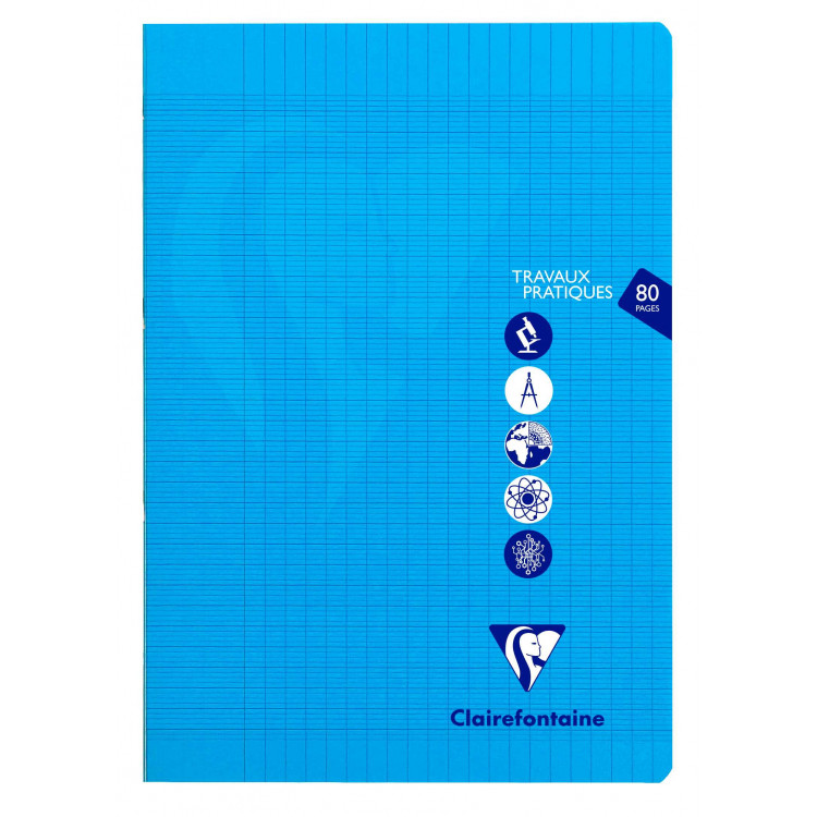 Cahier Travaux Pratiques piqué Clairefontaine Mimesys A4 80 pages Séyès + uni