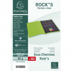 Paquet 100 sous-chemises ROCK''S 80 Vert