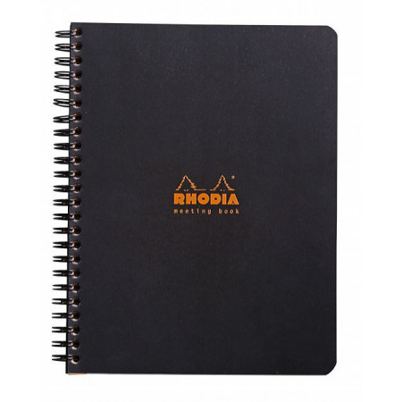 MEETING BOOK - Format A5 - NOIR - 160 Pages