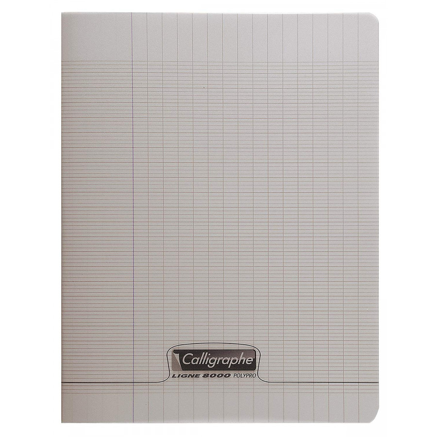 Cahier polypro Calligraphe petit format 17x22 96p grands carreaux