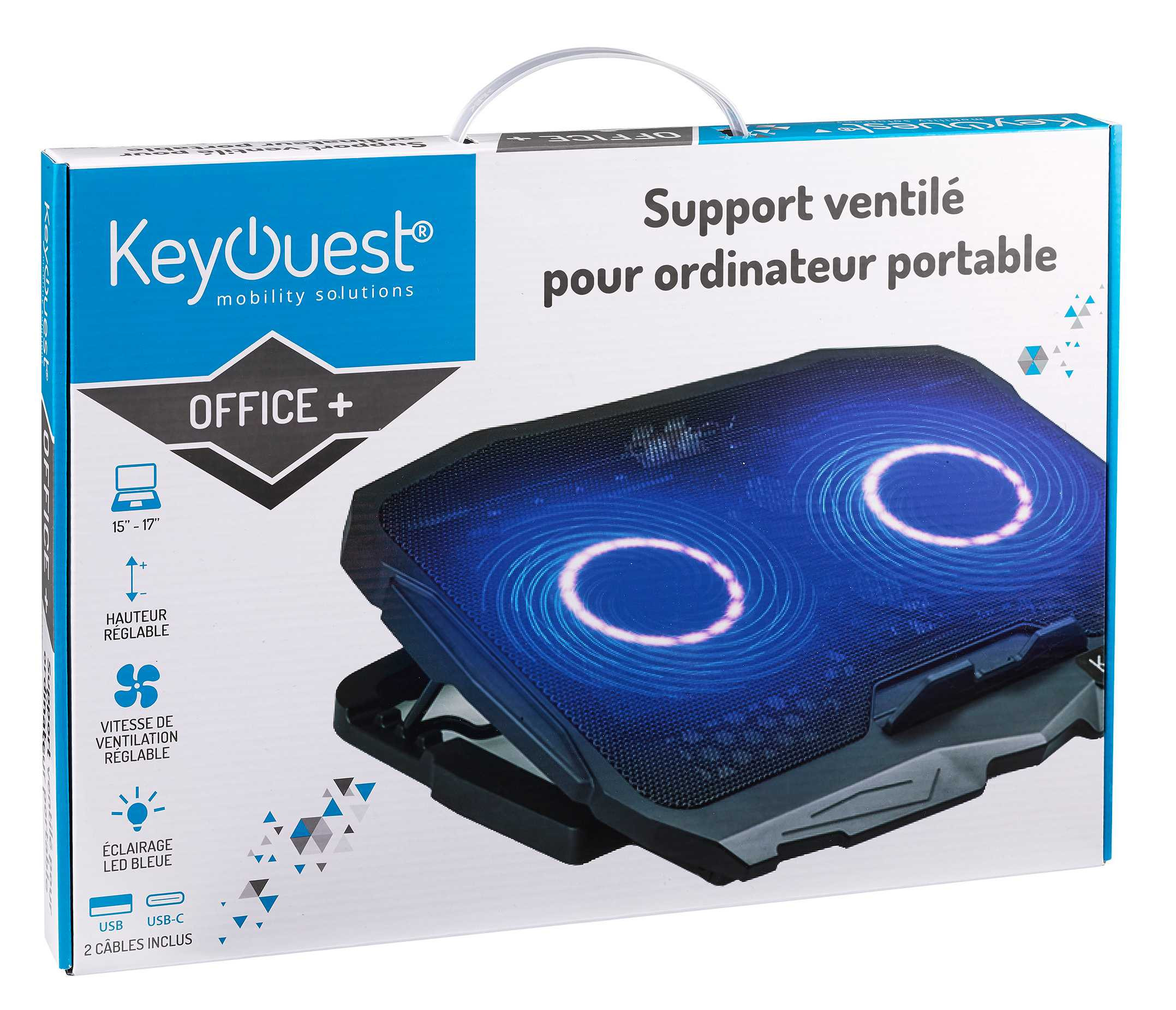 Support ventilé pour ordinateur portable - BuroStock Réunion