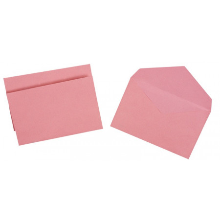 500 ENVELOPPES 90X140 ROSE