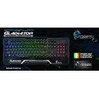 Dragonwar - GK-008 - CLAVIER Gladiator Semi-Mécanique Filaire lavier USB - Rétro-Éclairé