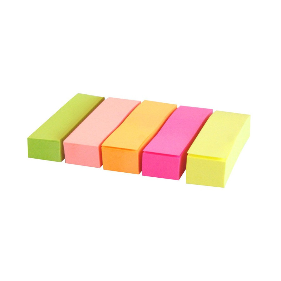 Post-It - Post-it Marque-pages en papier, 15 x 50 mm, couleurs néon () -  Accessoires Bureau - Rue du Commerce