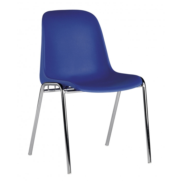 Chaise coque emplilable SITEK - Bleu