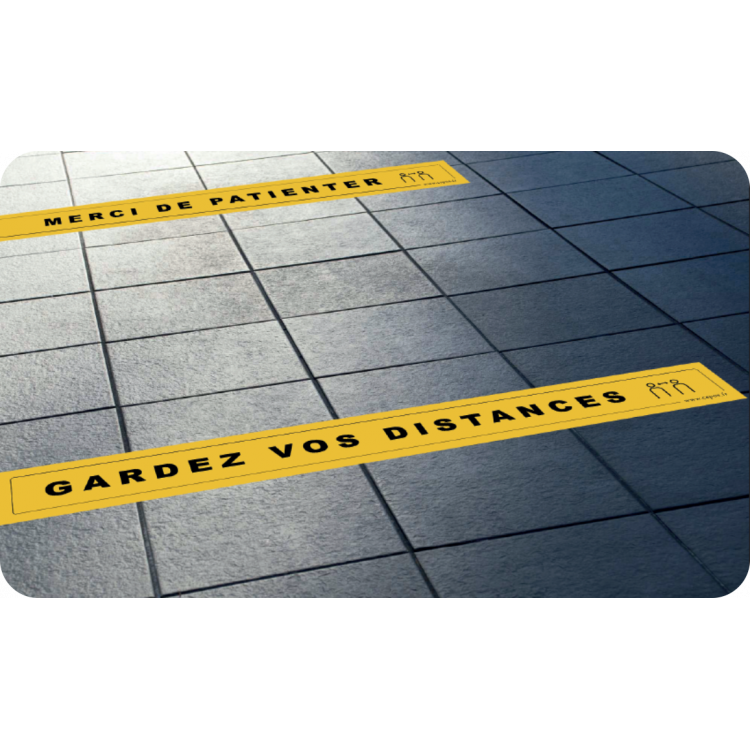 LOT DE 4 BANDES DE SIGNALISATION AU SOL