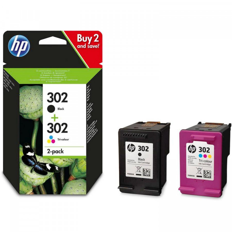 HP 304 noir et couleur - LOT de 2 cartouches d'encre SIMPLE