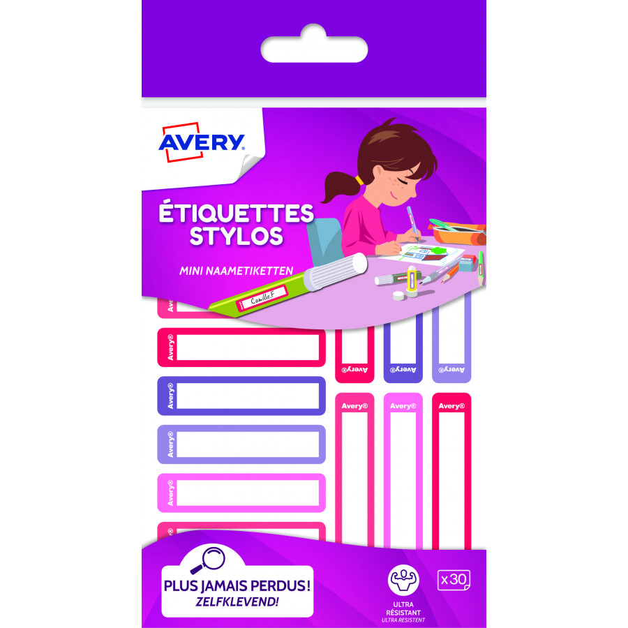 10 pochettes CD-rom AVERY pour classeur A4