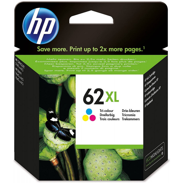 CARTOUCHE HP 62XL COULEURS