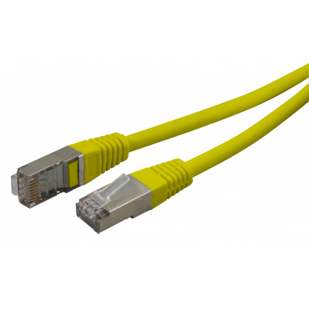 CABLE RESEAU RJ45 CAT5 TFP JAUNE 3M