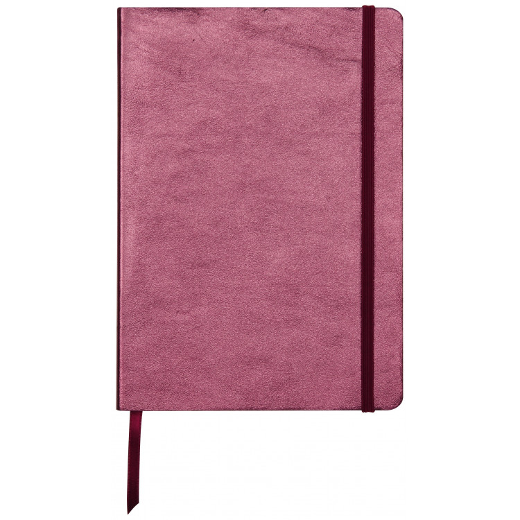 CARNET SOUPLE CUIRISÉ A5 144P CERISE