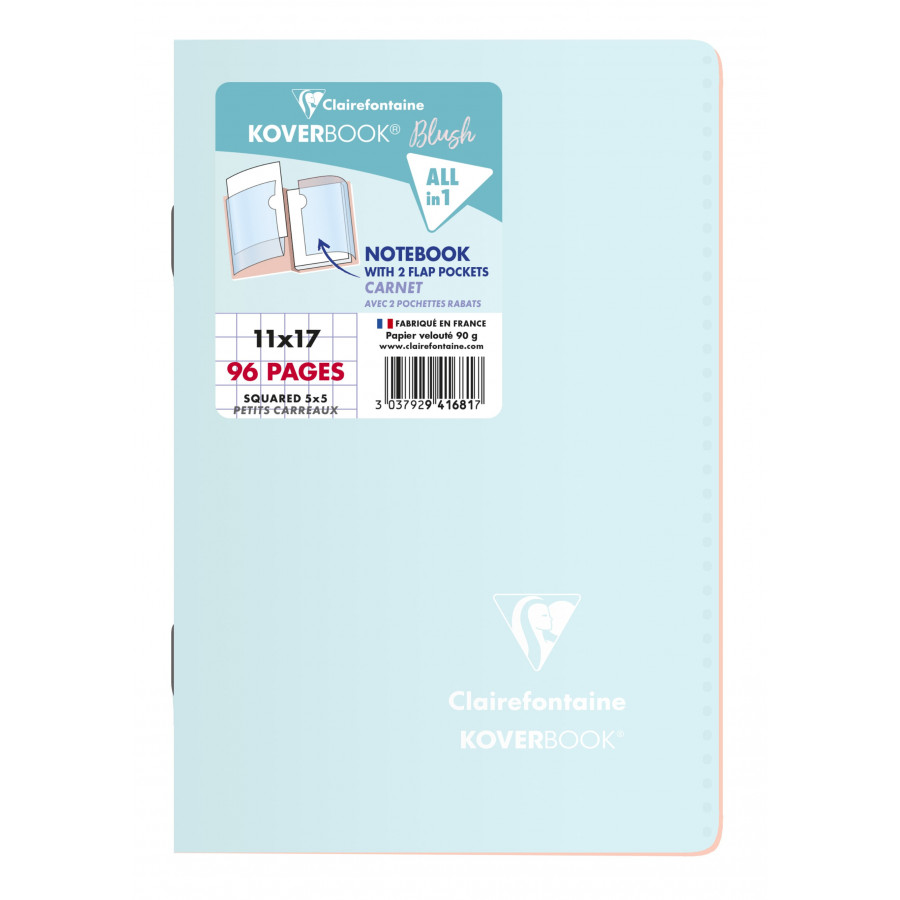 CLAIREFONTAINE Cahier format A4 96 pages petits carreaux papier 90g