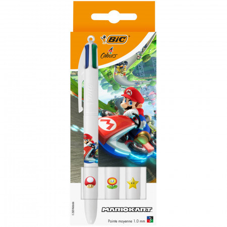 STYLO 4 COULEUR MARIO X3