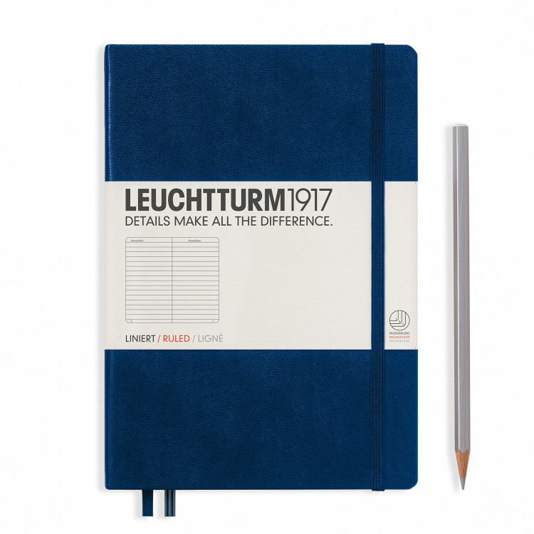 CARNET MEDIUM (A5) LIGNÉ, ICE BLUE