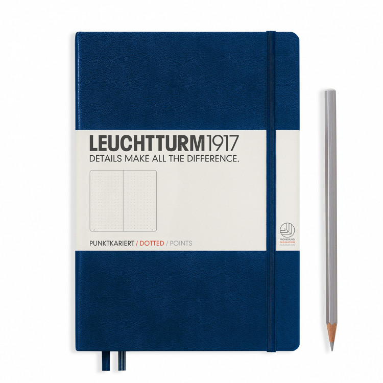 CARNET MEDIUM (A5) BULLET, BLEU MARINE