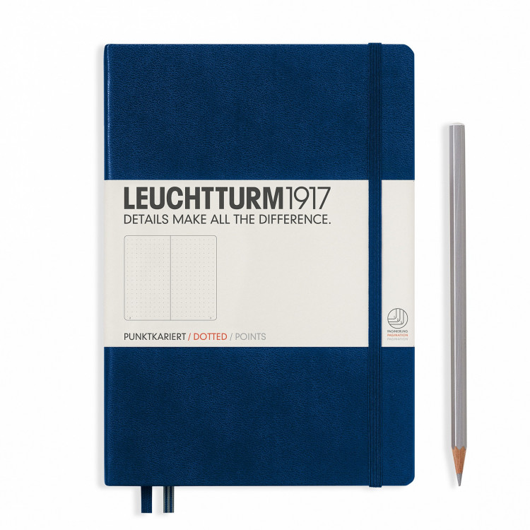 CARNET MEDIUM (A5) BULLET, BLEU MARINE