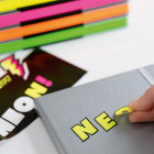 CARNET NEON! (A5) BULLET, JAUNE