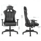 Fauteuil de bureau baquet RACING Noir