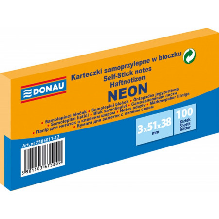 NOTES ADHESIVES 40X50 BLEU FLUO (X3)