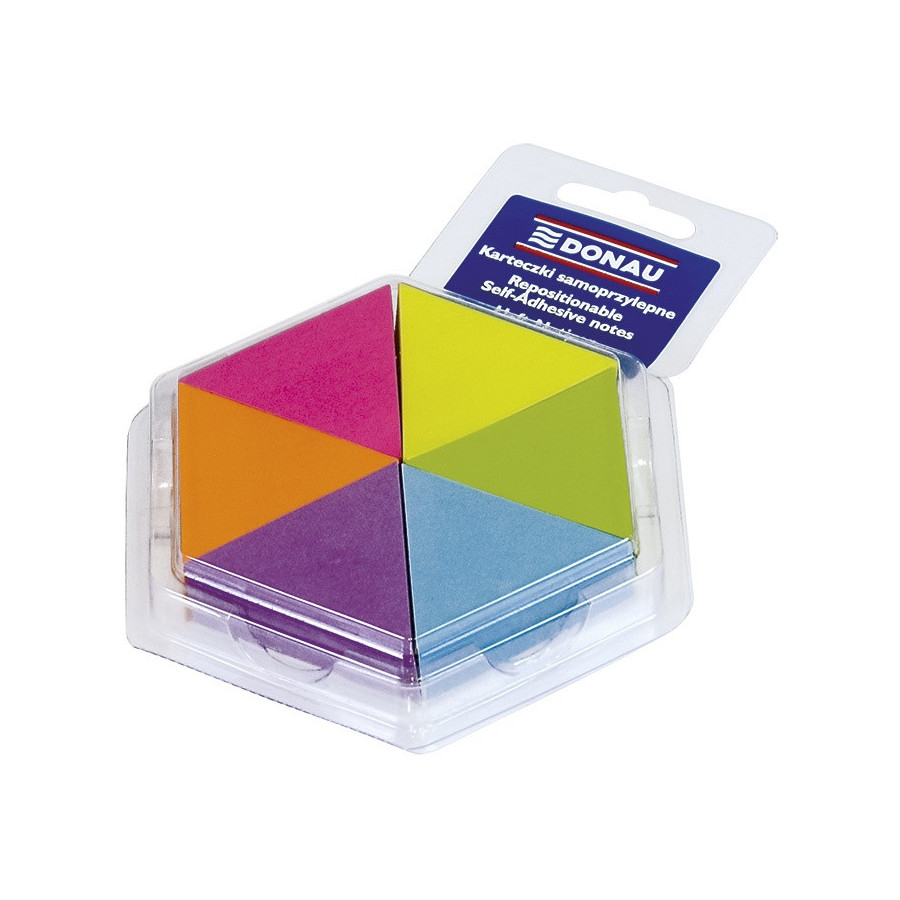 NOTE ADHESIVE TRIANGLE 900F FLUO - BuroStock Réunion