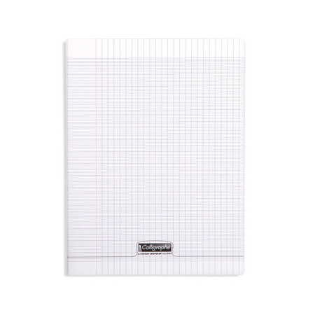 Cahier PolyPro Transparent 24X32 192Pages -Grands carreaux