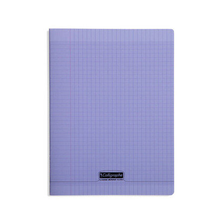 Cahier PolyPro Violet 24X32 192Pages -Grands carreaux