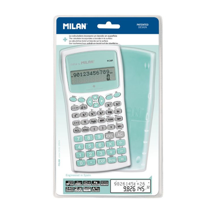 CALCULATRICE SCIENTIFIQUE ANTI BACTERIEN ROSE