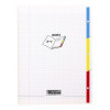CAHIER 3 ONGLET 24X32 96P TRANSPARENT POLYPRO