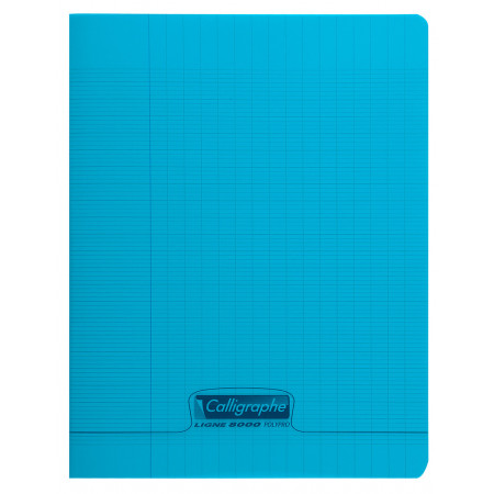 Cahier Polypro A4 192P Grands Carreaux Bleu Calligraphe