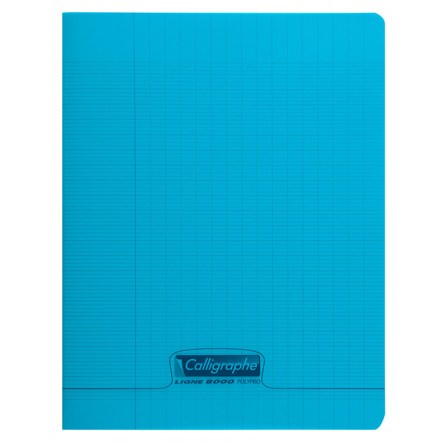 Cahier PolyPro Bleu 24X32 192Pages Grands Carreaux BuroStock R union