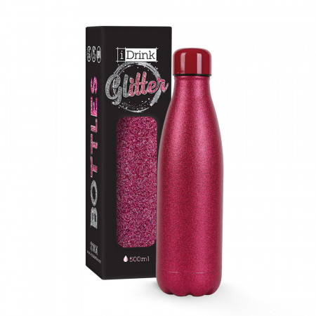 BOUTEILLE THERMIQUE 500ML GLITTER PINK