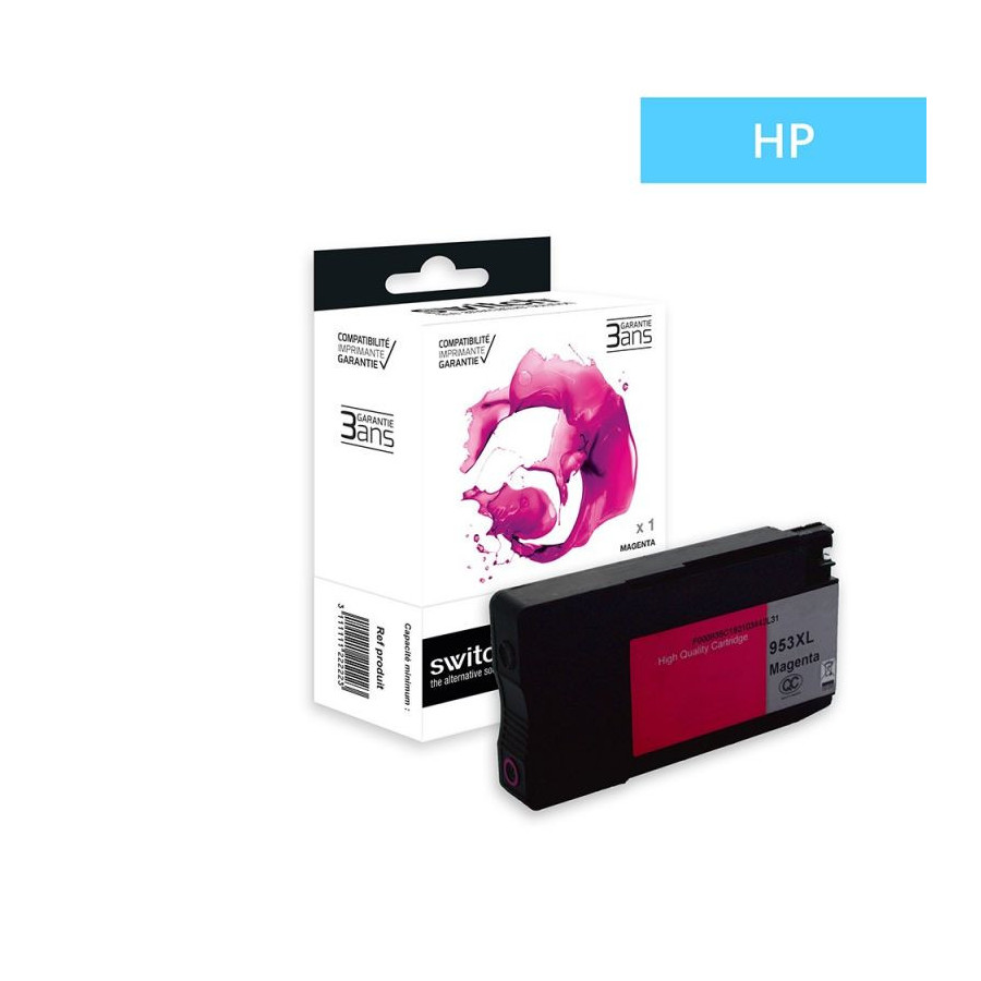 Hp 953XL - Cartouche boite SWITCH équivalente à HP F6U17AE - Magenta -  BuroStock Réunion