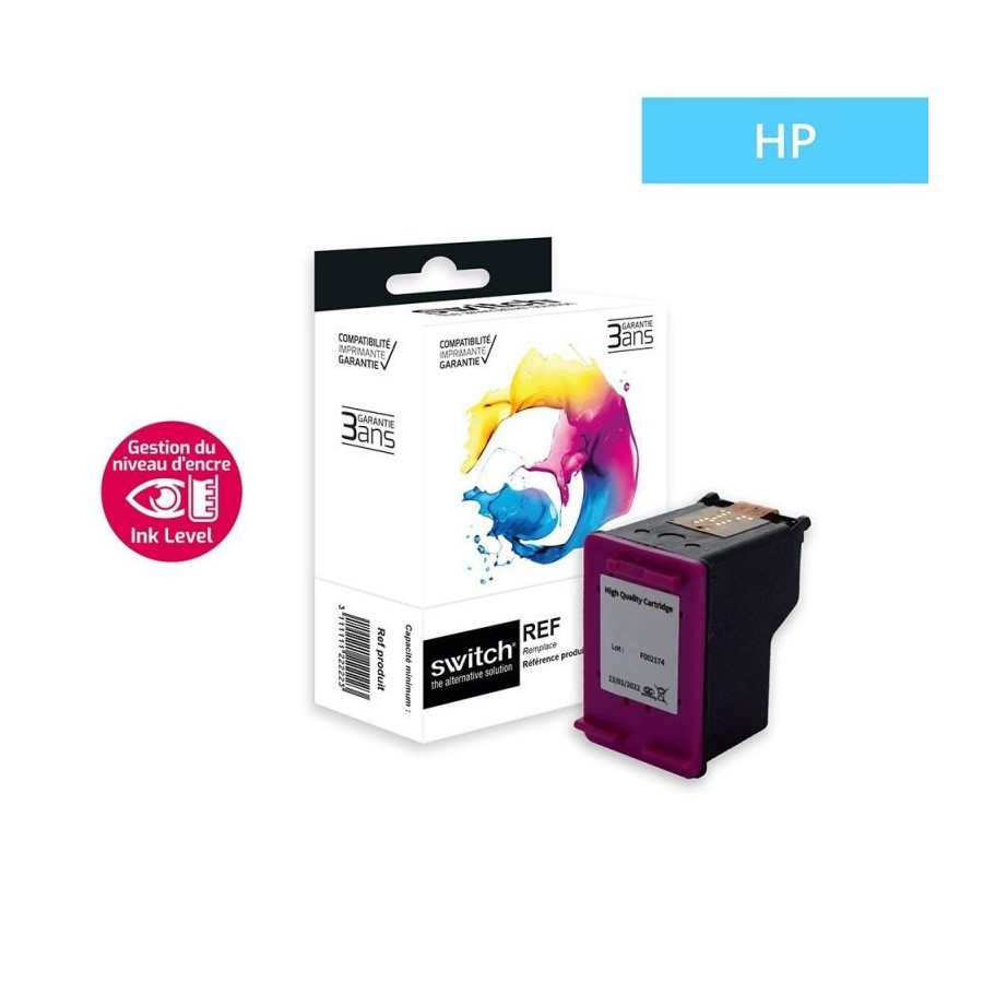 Hp 304XL - Cartouche 'ink level' boite SWITCH équivalente à HP N9K09AE -  Tricolor - BuroStock Réunion