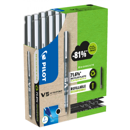 GPACK V5 10 STYLOS Noir +10X3 RECHAR GRAT