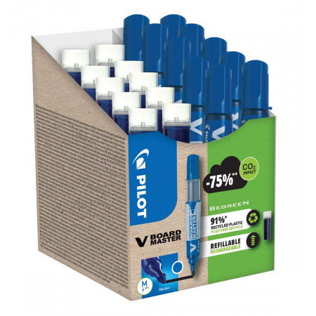 GPACK VBM 10 STYLOS BLEU+10 RECHAR GRAT