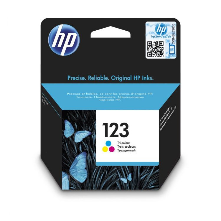 HP 123 - Cart 3 Couleurs-100 p