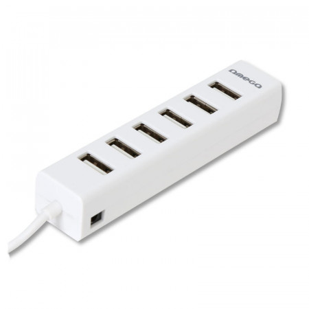 HUB USB 2.0- 3PORTS+LECT microSDHC/SDHC BLANC