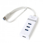 Hub USB 3.0 4 Ports Blanc