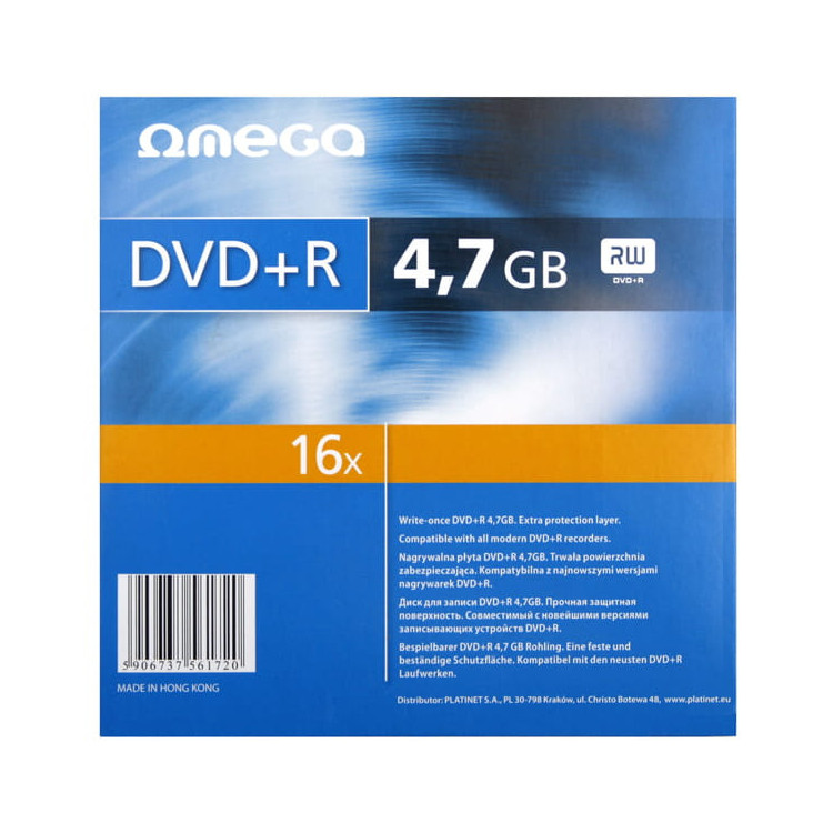 Disque DVD-R 4.7GB 16X SLIM CAKE (10)