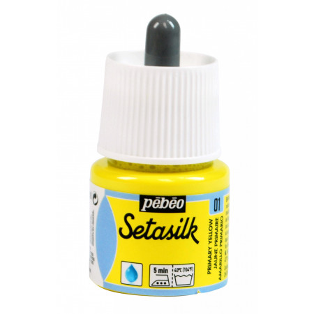 PEINTURE SETASILK SOIE 45ML JAUNE PRIM