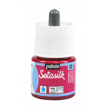 PEINTURE SETASILK SOIE 45ML FRAMBOISE