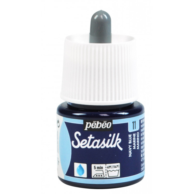 PEINTURE SETASILK SOIE 45ML MARINE